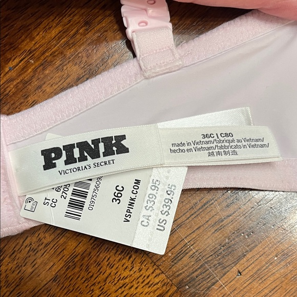 VS PINK “Wear Everywhere Super Push Up Plunge” 36C NWT - Picture 3 of 7